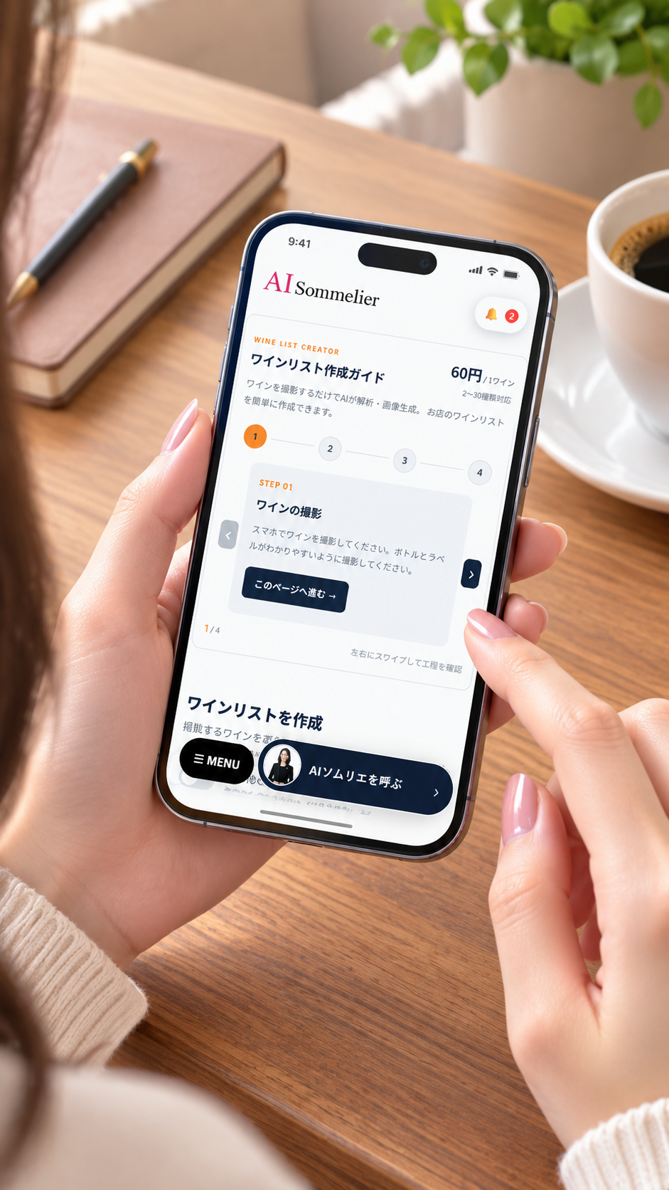 STEP 02｜画面の移動